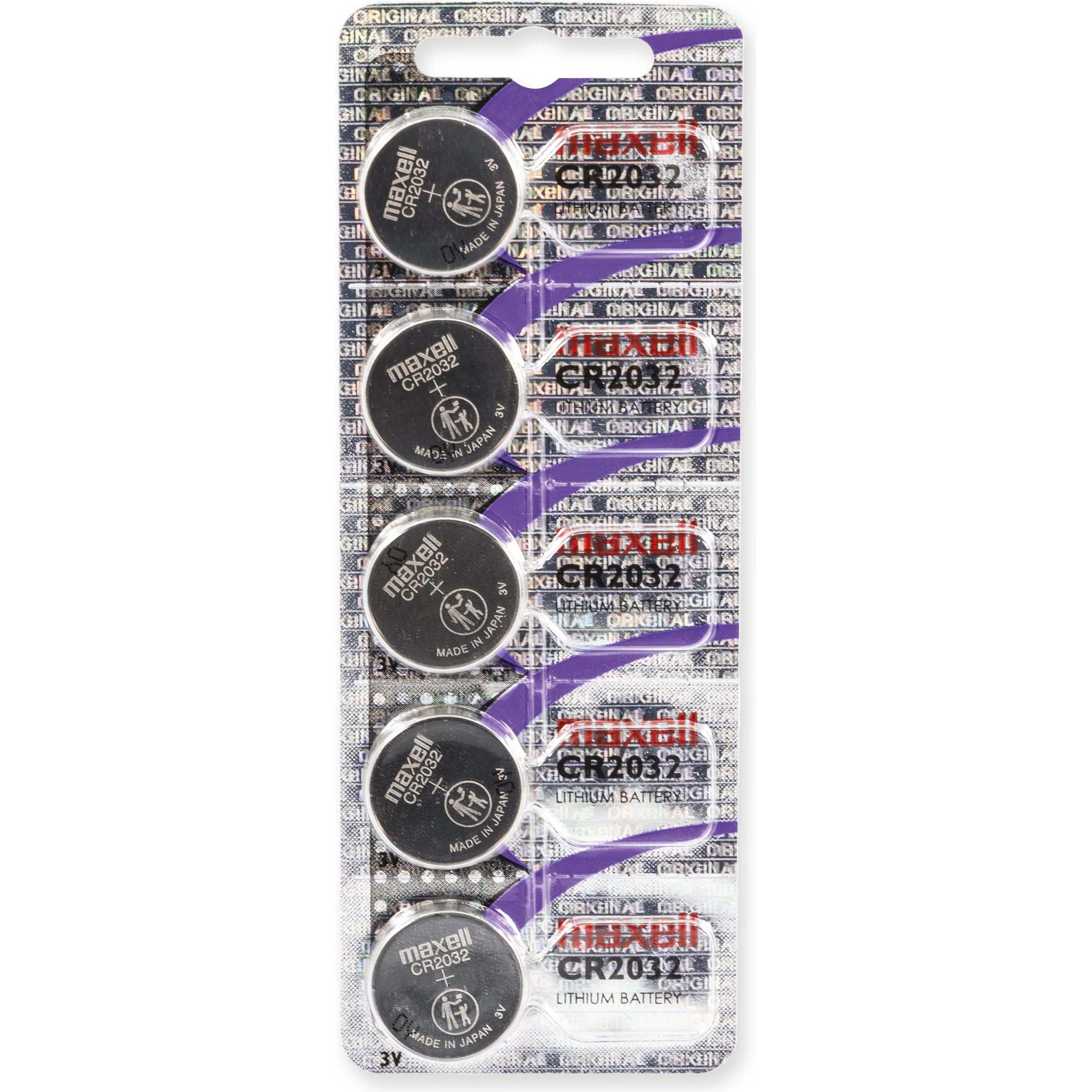 Maxell Electronics CR2032 (5 Stk., CR2032, 220 mAh), Batterien + Akkus