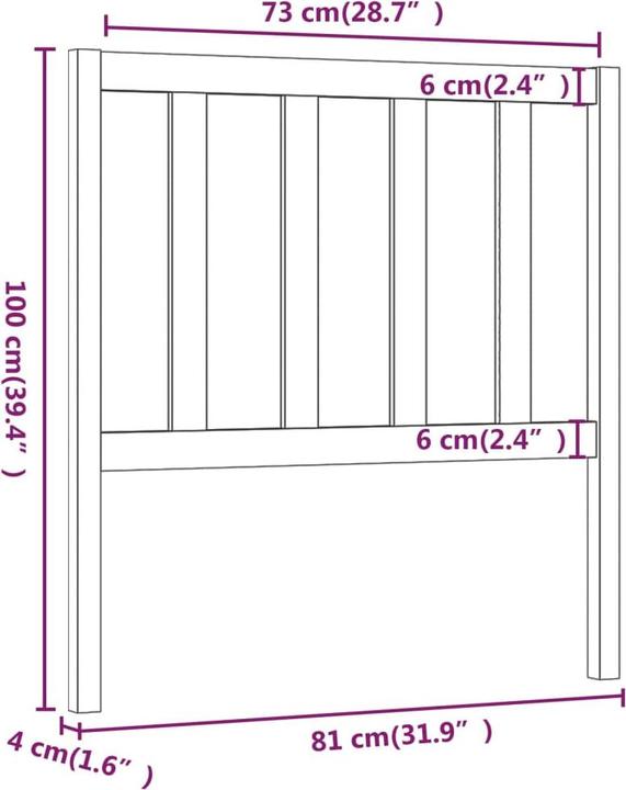 Actual product image VidaXL Lynsay (186 x 4 x 100 cm)