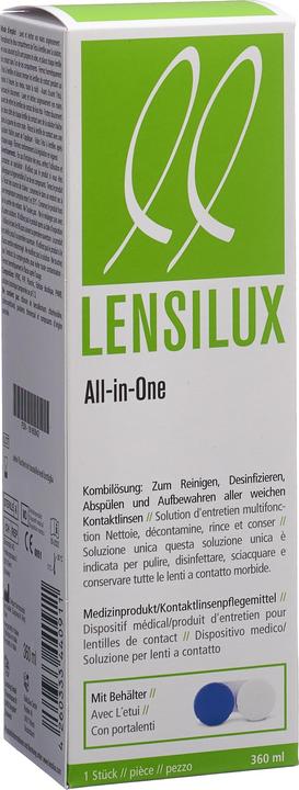 Produktbild Lensilux All-in-One Kombilösung +Behälter Lös (All in One Lösung, 360 ml)