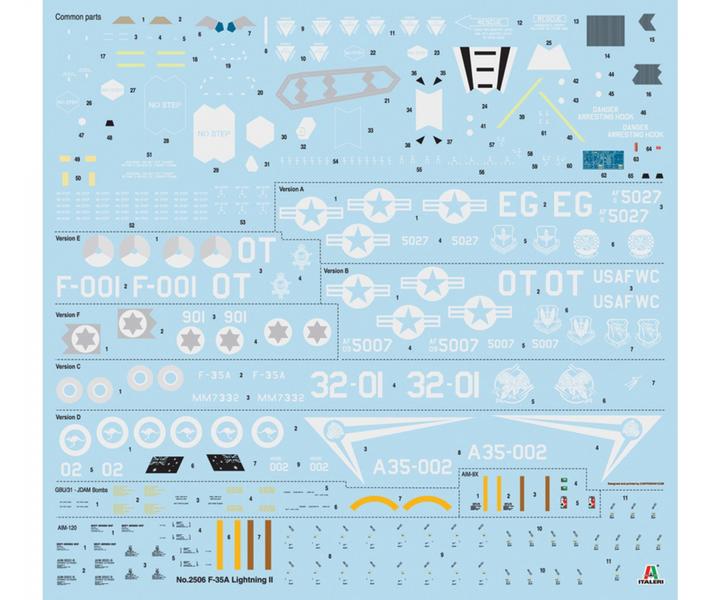 Actual product image Italeri 1:32 Lockheed F-35A Lighting II