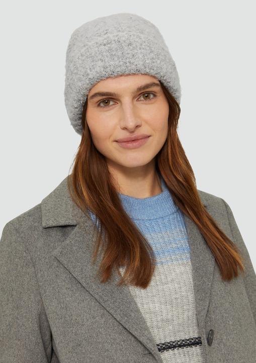 Image du produit s.Oliver Mütze Weiche Beanie mit Strickmuster
