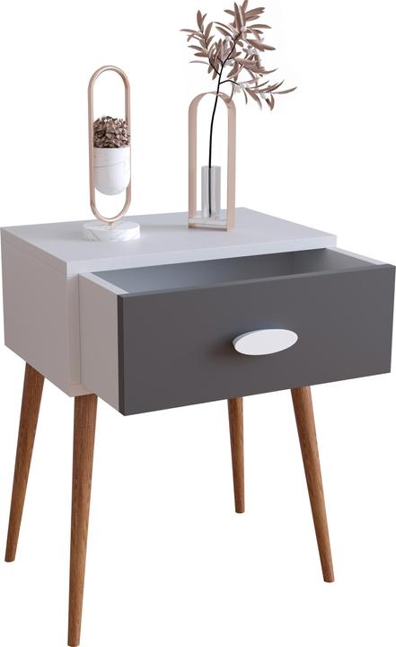 Image du produit VCM Table de nuit Table d'appoint Tiroir Console Boxspring Table de nuit Singol L (45 x 30 x 60 cm)