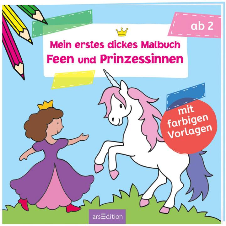 Mein erstes dickes Malbuch Feen und Prinzessinnen