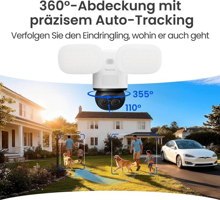 Actual product image Reolink Floodlight F850W 360° 4K WiFi Kamera (1920 x 1080 Pixels, 3840 x 2160 pixels)