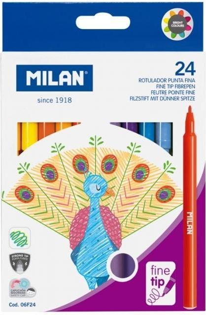 Produktbild Marker mit feiner Spitze, 24 Farben, MAILAND (24x)