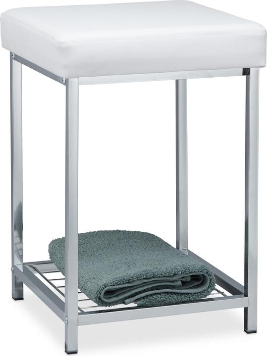 Immagine prodotto Relaxdays Sgabello, Seduta Quadrata Imbottita