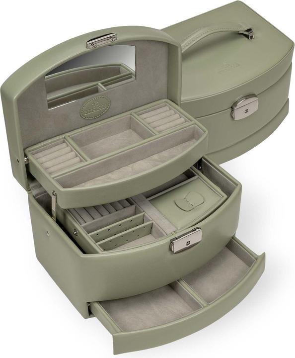 Actual product image Windrose 803692.14 - Automatic jewellery case with travel insert Merino Moda sage