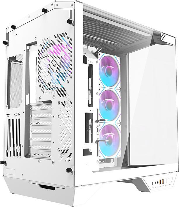 Productafbeelding Darkflash Tech Darkflash DY470 computer case (white) + 4 fans + GPU bracket (ATX, ITX, mATX)