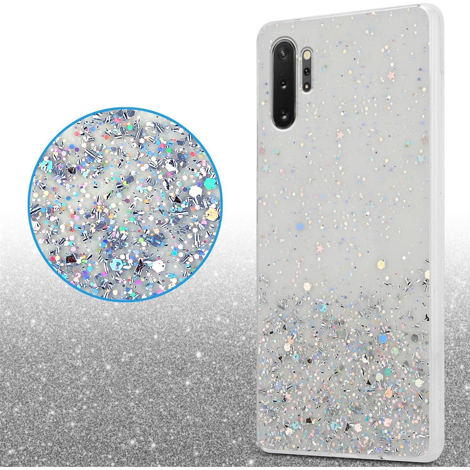 Thumbnail - Cadorabo TPU Cover funkelnder Glitter (Samsung Galaxy Note 10 Plus), Smartphone Hülle, Transparent