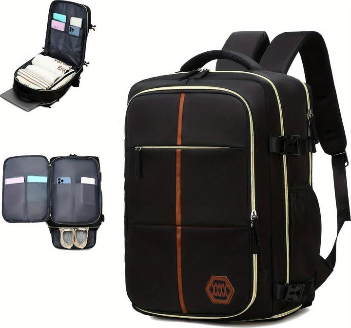 Only-Bags.Store Multifunktionaler Reiserucksack, Laptop-Schultasche mit Airline-Zulassung