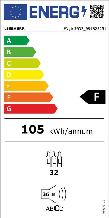 Label énergétique Liebherr UWgb 3632-20