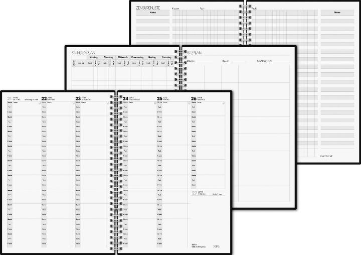 Immagine prodotto Agenda appuntamenti e lezioni (2024/2025), 2 pagine = 1 settimana, A5, 224 pagine, copertina (A5)