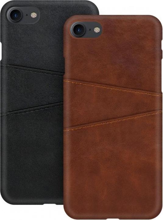 Produktbild Screenguard Apple iPhone 5/5S/SE CardCaddy Leder Backcase mit Kartenfächern (Apple iPhone 5)