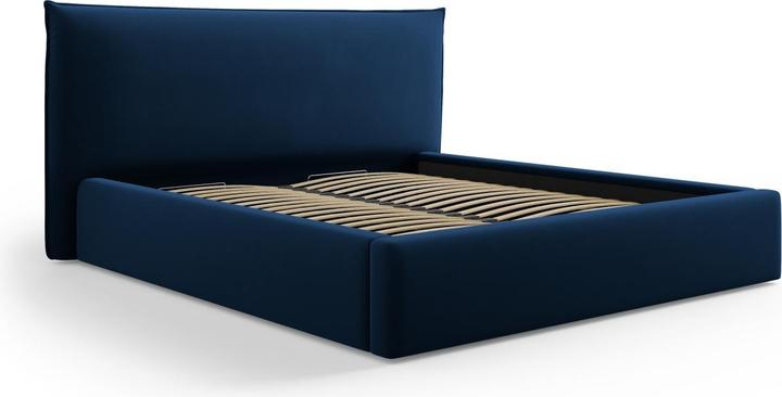 Image du produit Micadoni Lit Coffre en Velours Avec Tête de Lit, "Kaelle", 223x180x111Fabriqué en Europe (140 x 200)