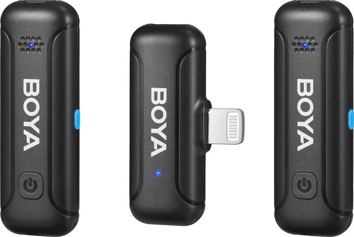 Immagine prodotto Boya BY-WM3T-D2 - Kit per Lightning 2 x trasmettitore / 1x ricevitore / 1x custodia (BY-WM3T-D2)