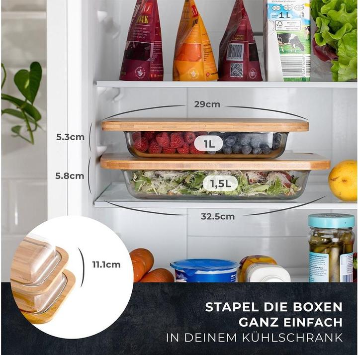 Actual product image Exitoso 2er-Set Aufschnittboxen (2.50 l)