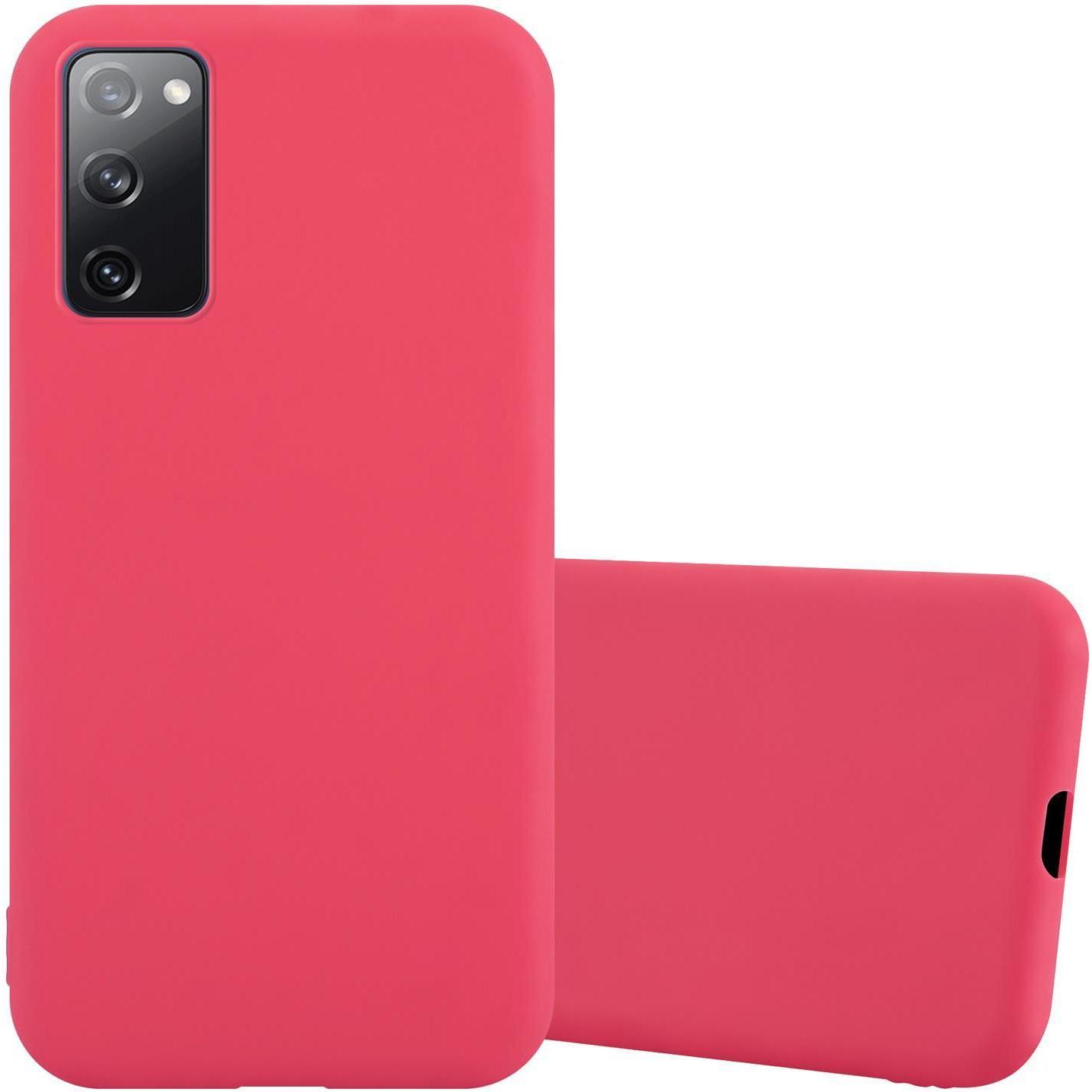 Cadorabo TPU Candy Cover (Samsung Galaxy S20 FE), Smartphone Hülle, Rot