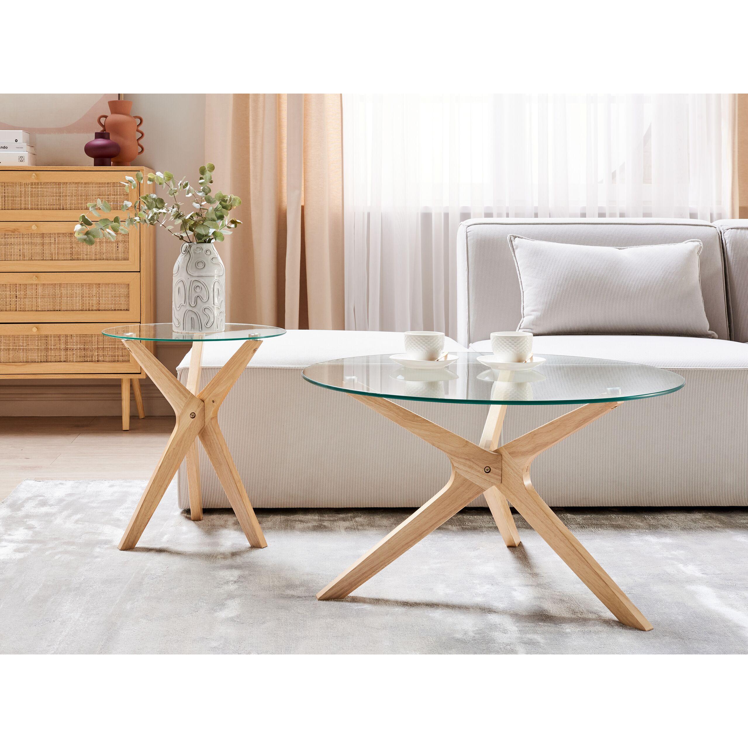 Thumbnail - Beliani, Couchtisch + Beistelltisch, Valley (80 x 80 x 46 cm)