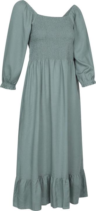Actual product image Mountain Warehouse Womens/Ladies Cadiz Shirred Long-Sleeved Midi Dress (36)
