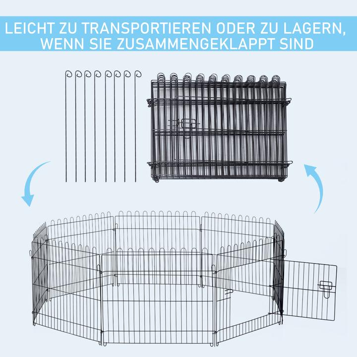 Actual product image PawHut Free-range enclosure for rabbits, hares and puppies