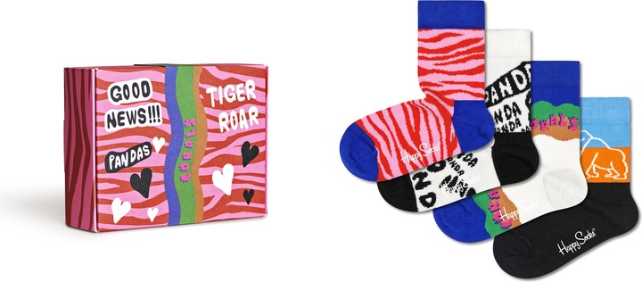 Actual product image Happy Socks WWF Kids Gift Set (pack of 4, 24 - 26)