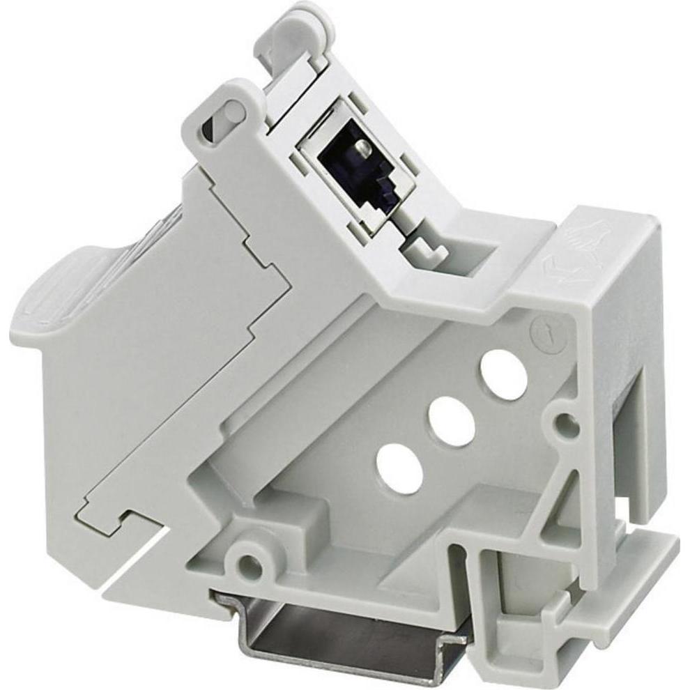 Phoenix Contact CUC-PP-D1PGY/R4IDC8 DIN rail adptr CAT6A, Elektronikkabel + Stecker, Grau