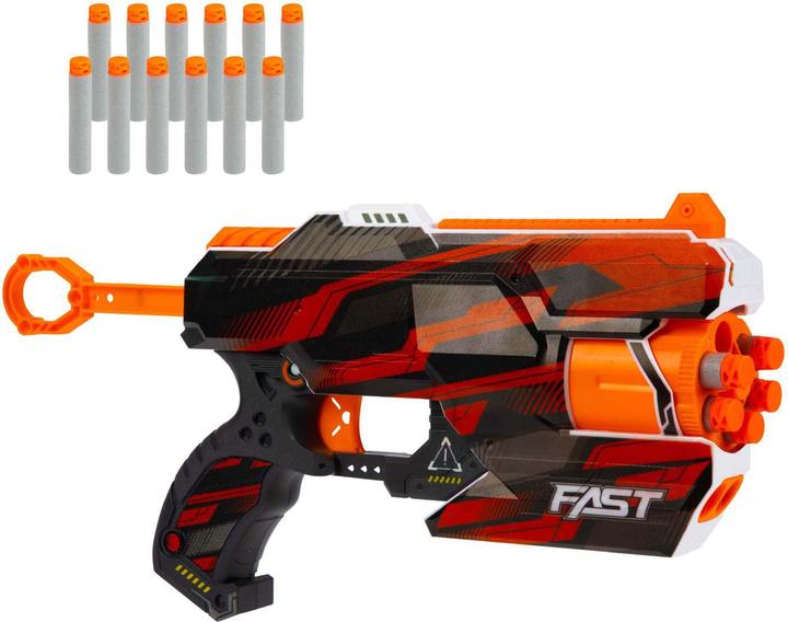 Produktbild Toi-Toys Foam Strikex Launching Pistol Six-Shot Cyclone mit 12 Schaumstoffpfeilen