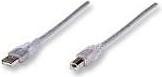 Produktbild Manhattan Hi-Speed USB 2.0 Anschlusskabel, 1x USB A - 1x USB B (1.80 m, USB 2.0)