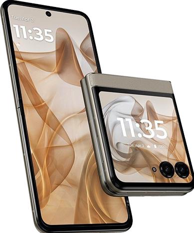 Actual product image Motorola Razr 50 (256 GB, Beach Sand, 6.90", SIM + eSIM, 5G)
