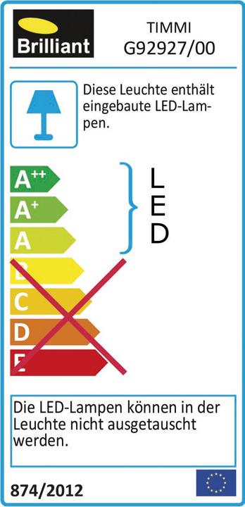 Label énergétique Brilliant Timmi (100 lm)