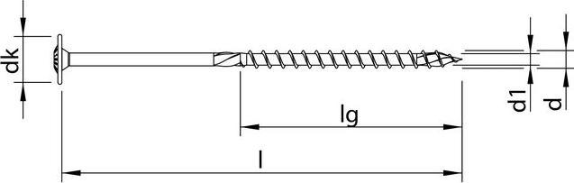 Actual product image Heco TOPIX-plus 8.0 x 220, disc head XL, T-Drive, TG, A2K (50 Screws per piece)