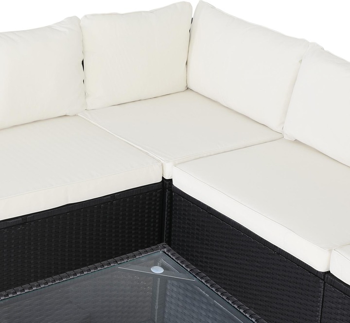 Actual product image Casaria Poly Rattan Lounge Set