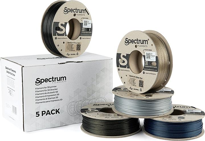 Actual product image Filament PLA Glitter 5 Pack 1.75mm (1.75 mm, 1250 g)