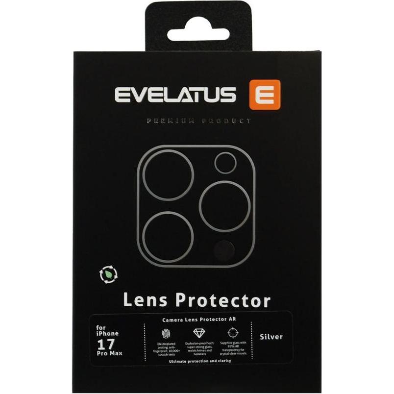 Evelatus Protective glass Apple iPhone 17 Pro Full body camera lens protection premium Deep Blue (Apple iPhone 17 Pro), Pellicola protettiva smartphon