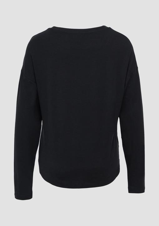 Immagine prodotto S.Oliver T-Shirt Longsleeve mit überschnittenen Schultern und abgerundetem Saum (36)