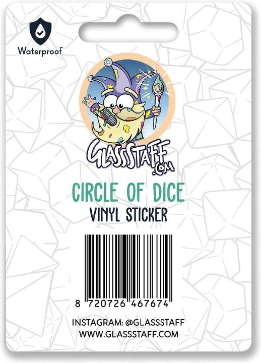 Produktbild Glass Staff Circle of Dice Sticker Mehrfarbig, Detailfarbe (1 Sticker)