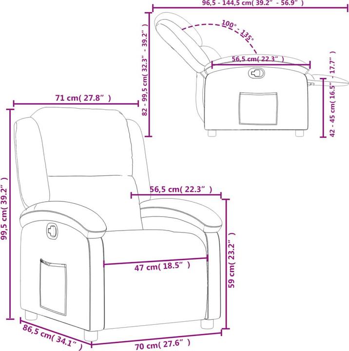 Produktbild vidaXL Relaxsessel