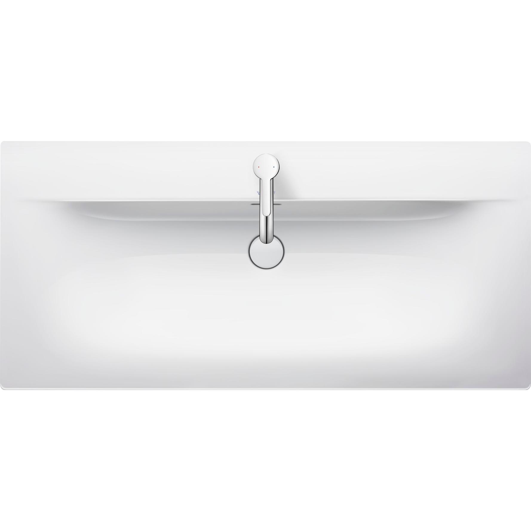 Duravit, Waschbecken, Möbelwaschtisch Viu 103 x 49 cm weiss mit Beschichtung 23441000001 (490 mm, 1030 mm)