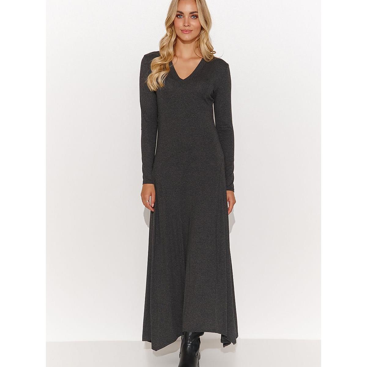 Makadamia, Damen, Kleider, Alltagskleid, Grau, (42)