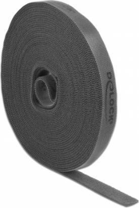Produktbild Delock Klettband 10 m x 15 mm Schwarz (15 mm)