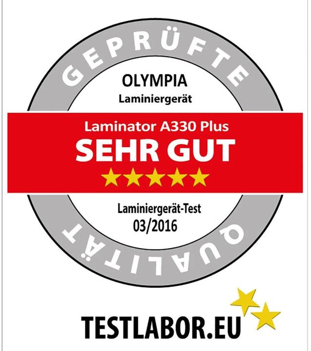 Image du produit Olympia Laminateur A 330 Plus (75 - 125 µm, A4, A3, A3+, A4+)