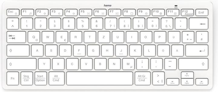 Actual product image Hama Bluetooth® mini keyboard Travel 400 for tablets, wireless, WS, QWERTZ DE (00125133) (DE, Wireless)