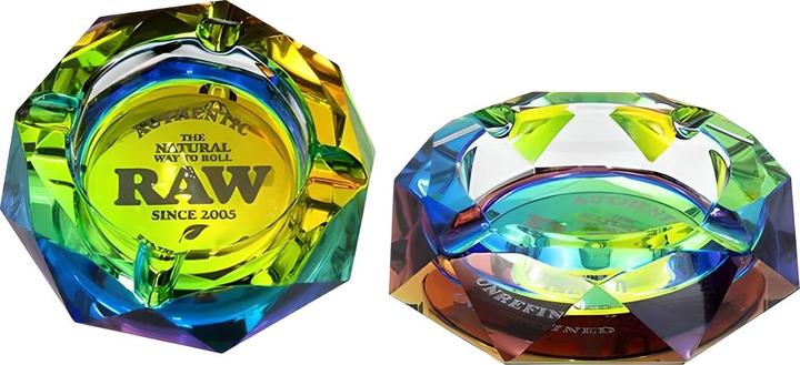 Actual product image RAW Rainbow Glass Ashtray