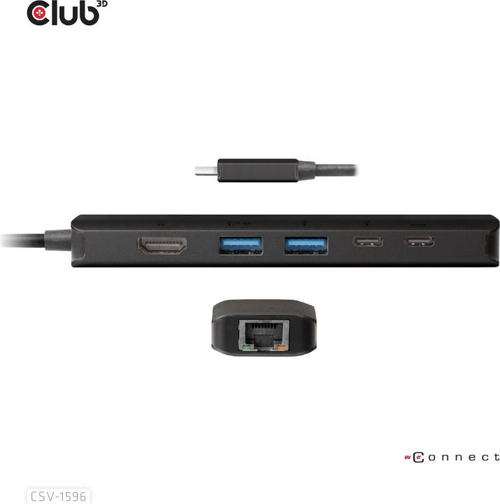 Actual product image Club 3D CSV-1596 (USB-C, 5 Ports)