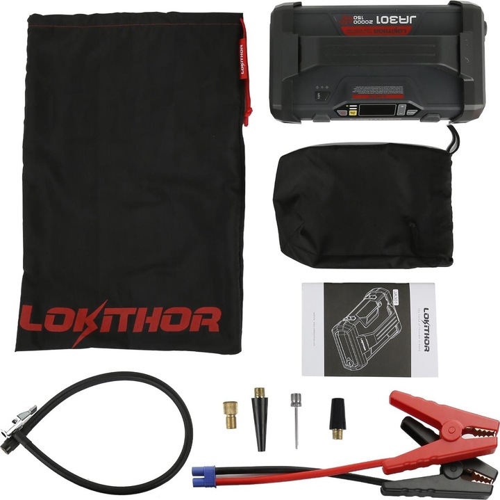 Image du produit Lokithor Démarreur Jump et pompe à air (2000 A, 20000 mAh)