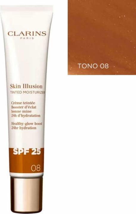 Produktbild Clarins Skin Illusion Tinted Moisturizer Spf 25 08 40ml (08)