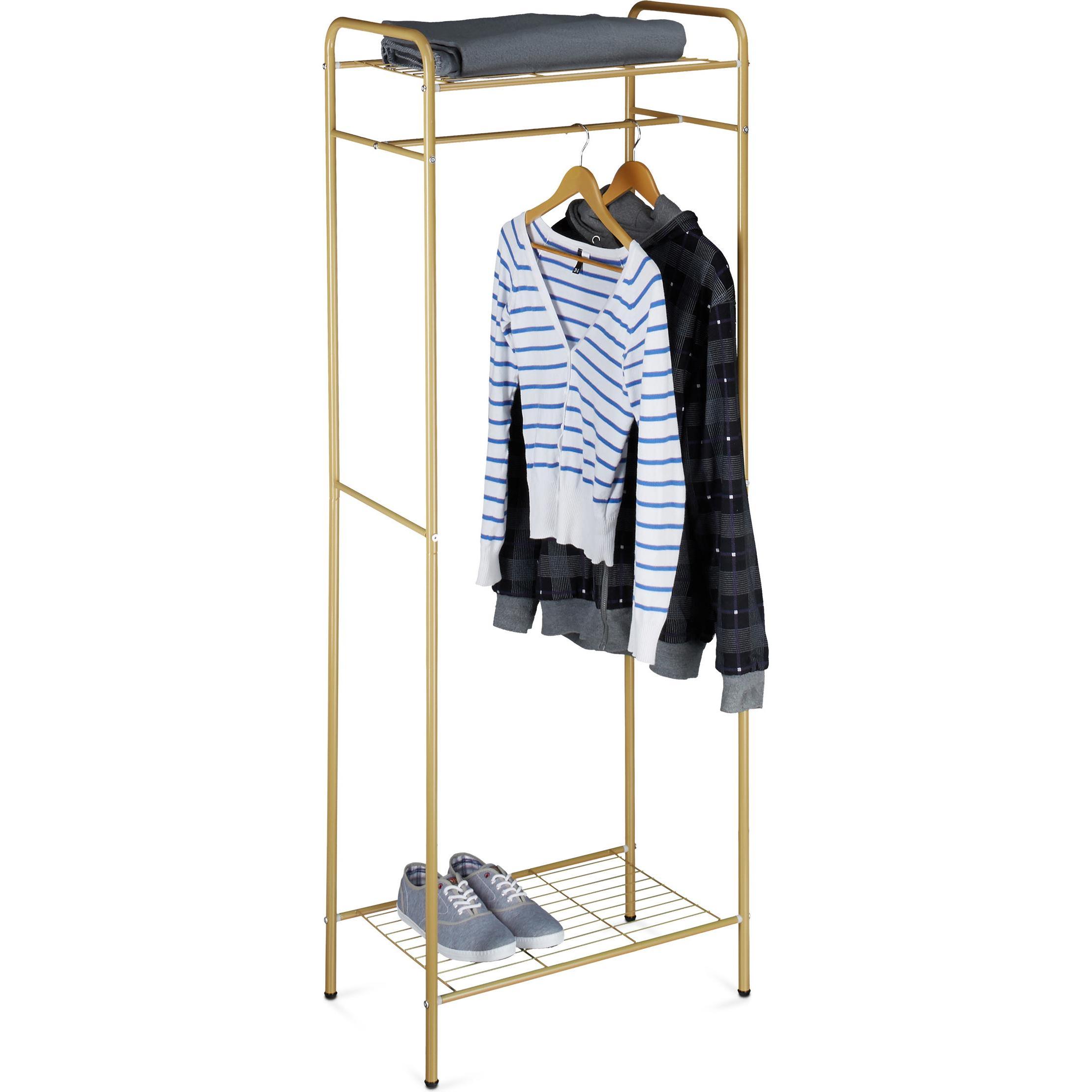 Relaxdays, Kleiderständer + Kleiderstange, Kleiderständer