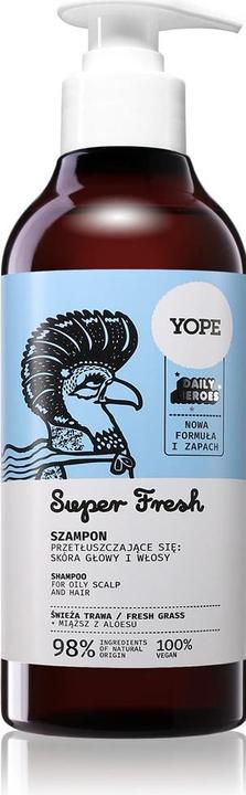 Actual product image Yope Natural Hair Shampoo Fresh Grass 300Ml (300 ml)