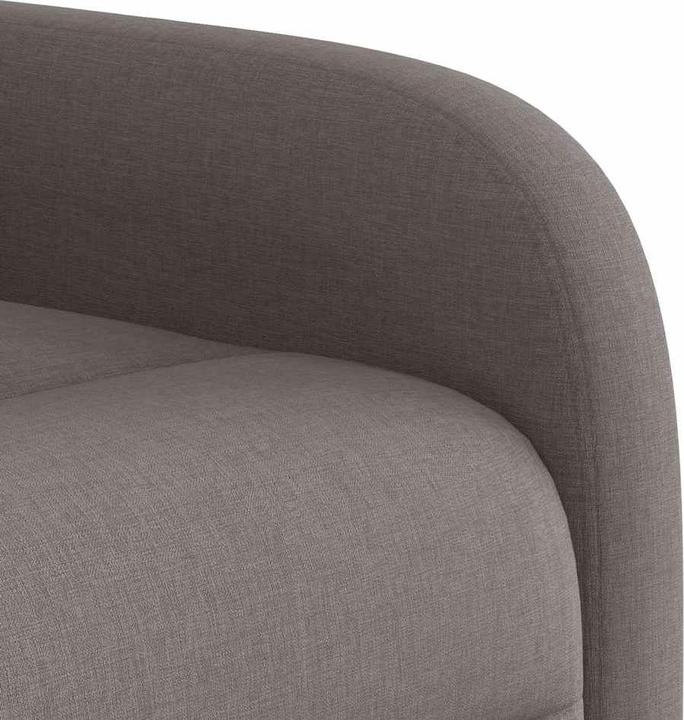 Actual product image vidaXL Massage chair taupe fabric