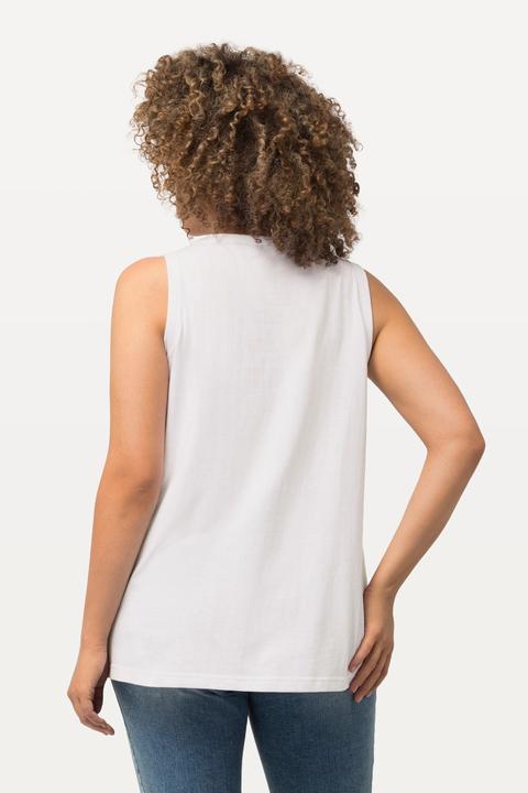 Immagine prodotto Ulla Popken Top smanicato classico con drappeggio e scollo rotondo (62)